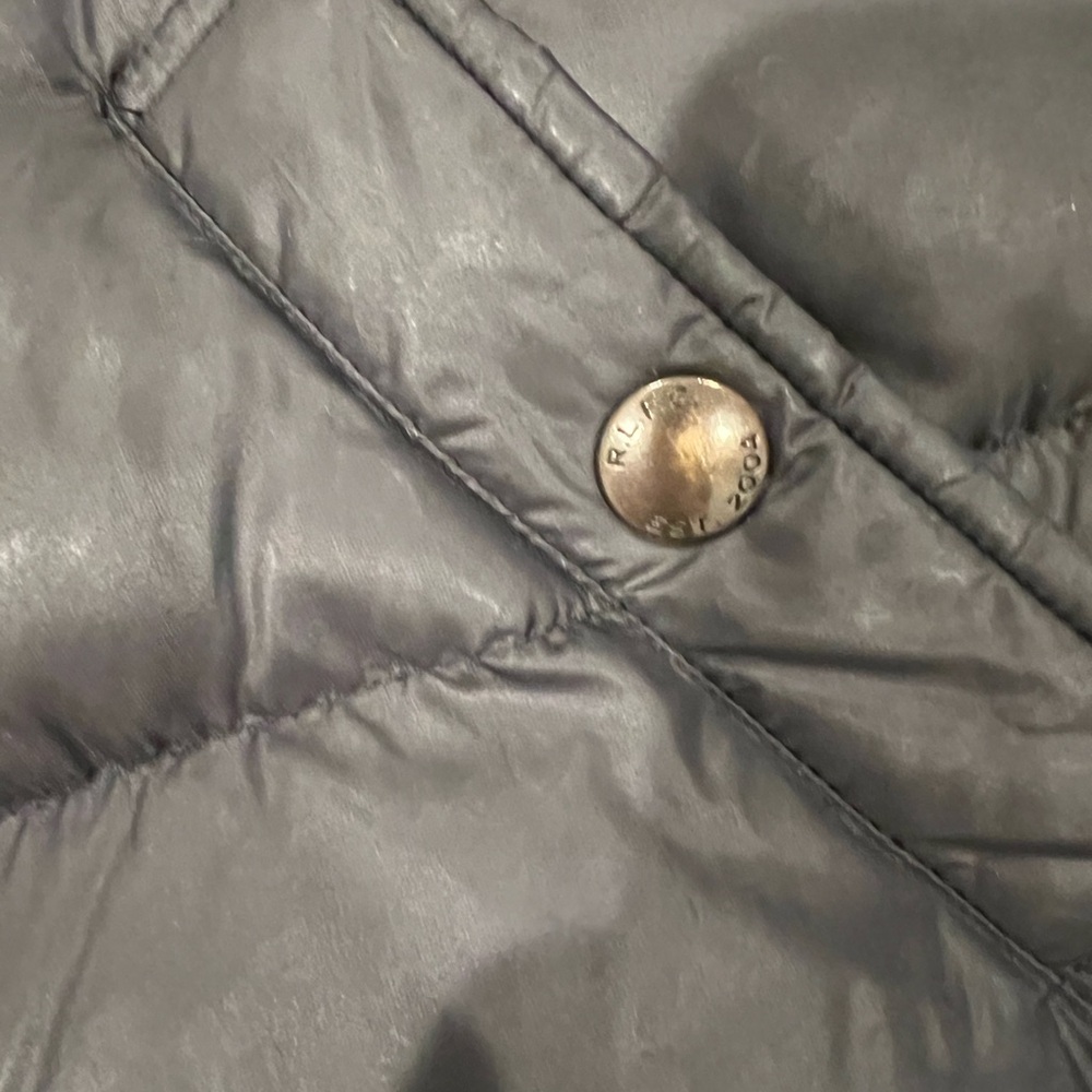 Ralph Lauren Rugby Black Puffer Jacket with Red Plaid Interior; women’s size S - Picture 6 of 7